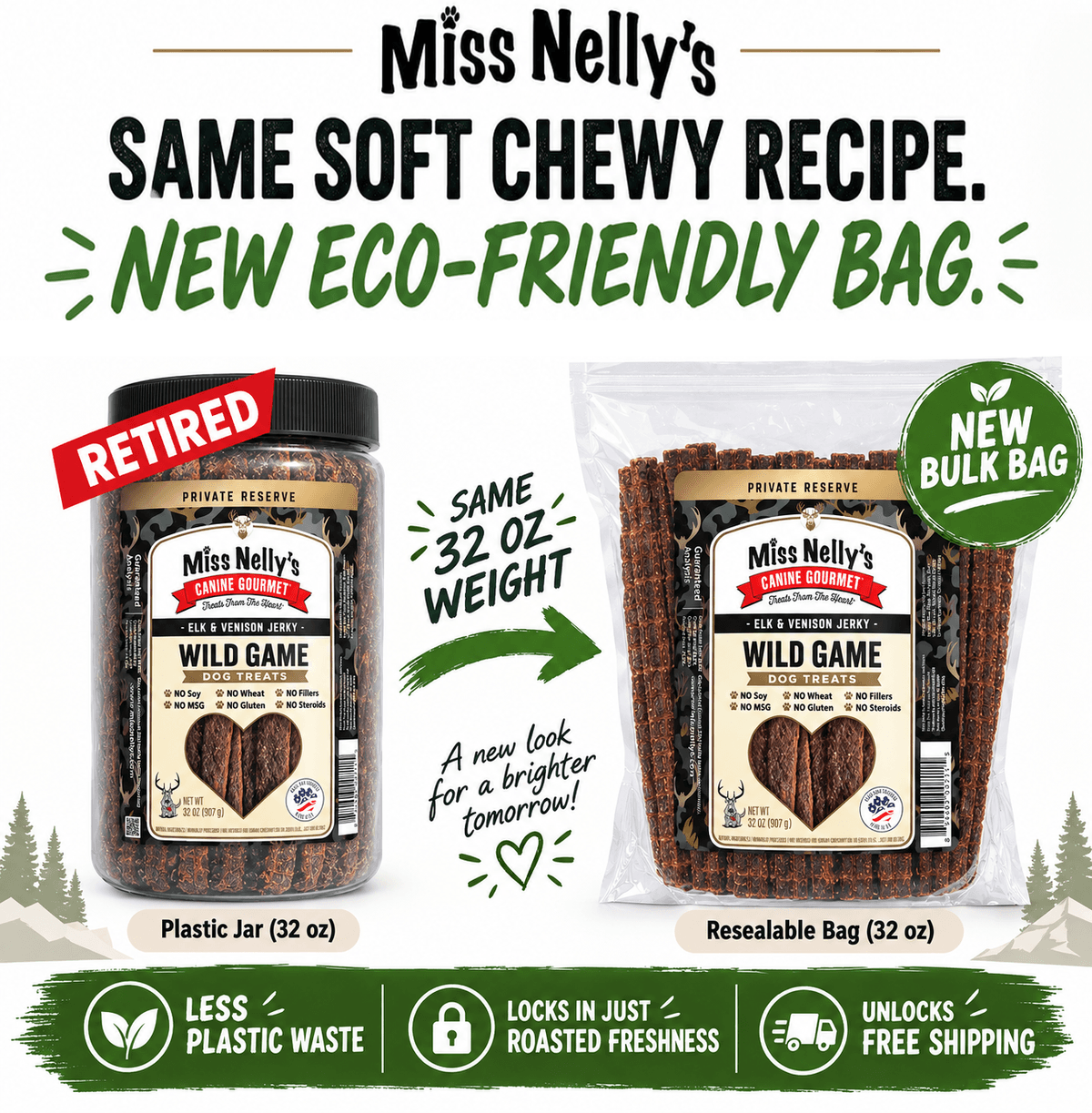Elk & Venison Now available in the bulk bag!